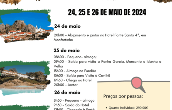 CCD Braga | Aldeias Histricas da Cova da Beira, 24, 25 e 26 de maio