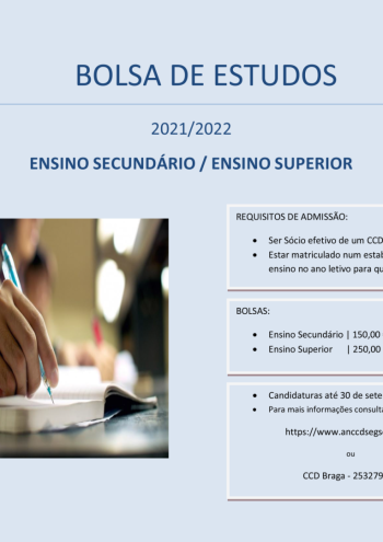 CCD Braga | Bolsas de Estudo ANCCD 2022