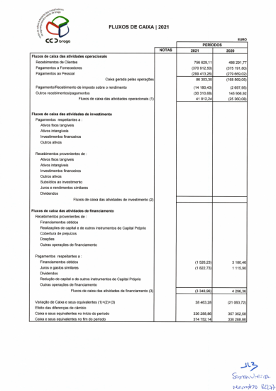 Fluxos de Caixa Fluxos de Caixa
