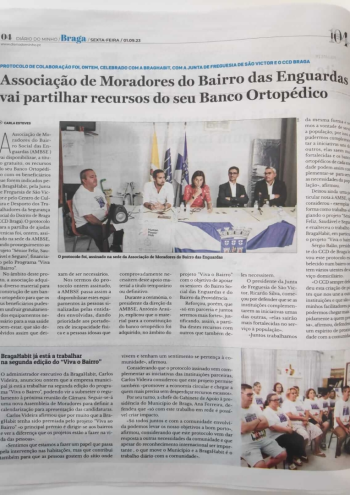 CCD Braga | Protocolo de partilha de equipamento ortopdico