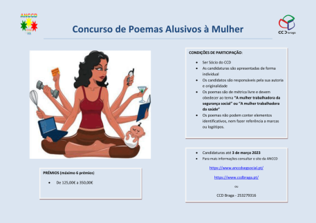 CCD Braga | Concurso de Poemas Alusivos  Mulher